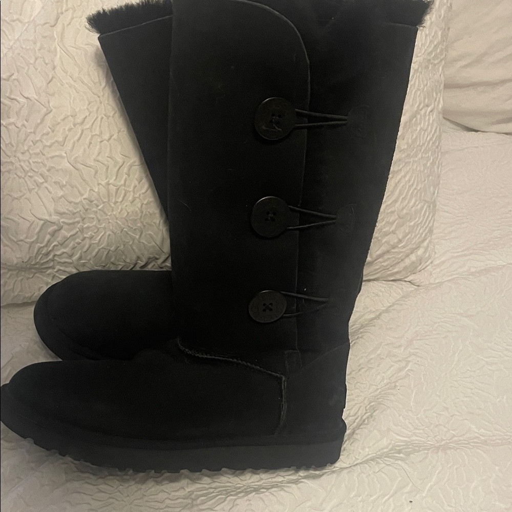 UGG Women's boots Black Baily tall 3 button triplet Winter Boots brand new